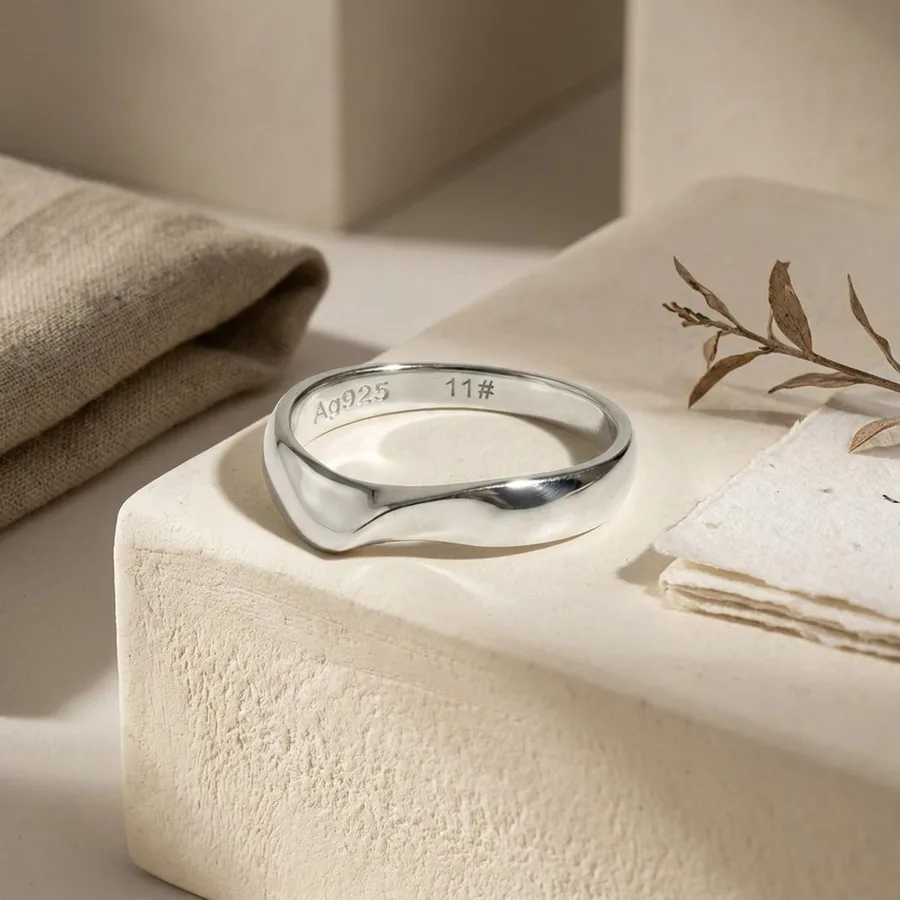 Knotted Wave Sterling Silver Ring — use scene