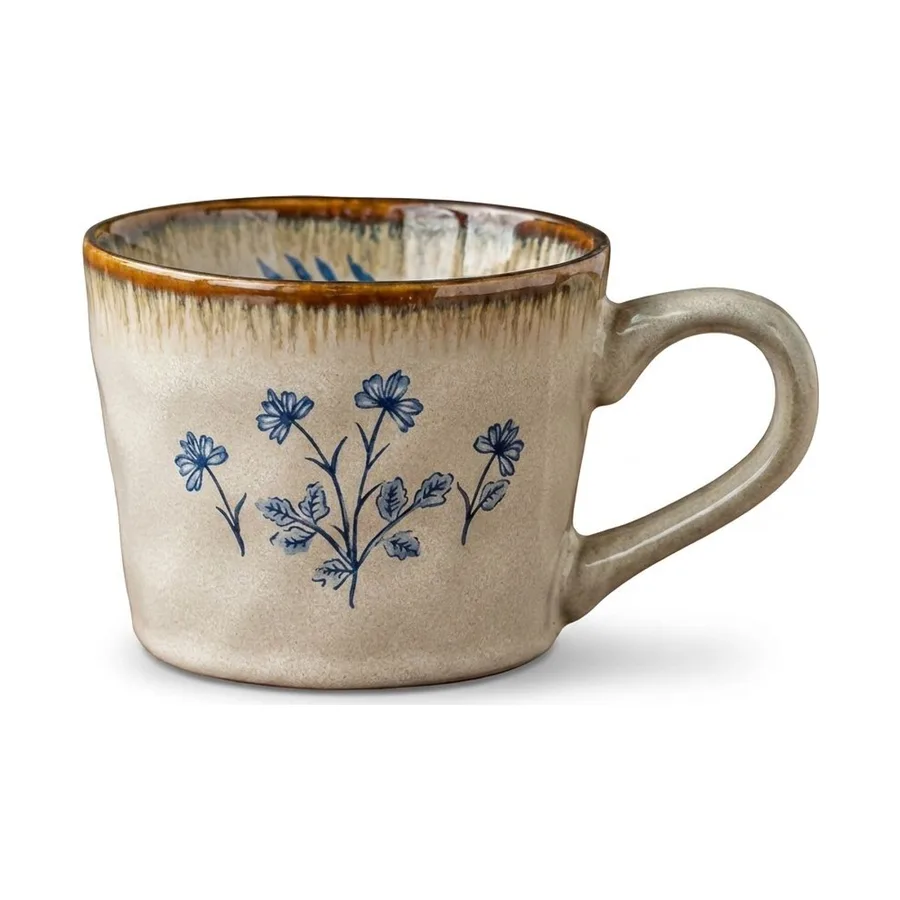 Mid-Century Modern Style Kiln-Transmuted Ceramic Mug — shadow