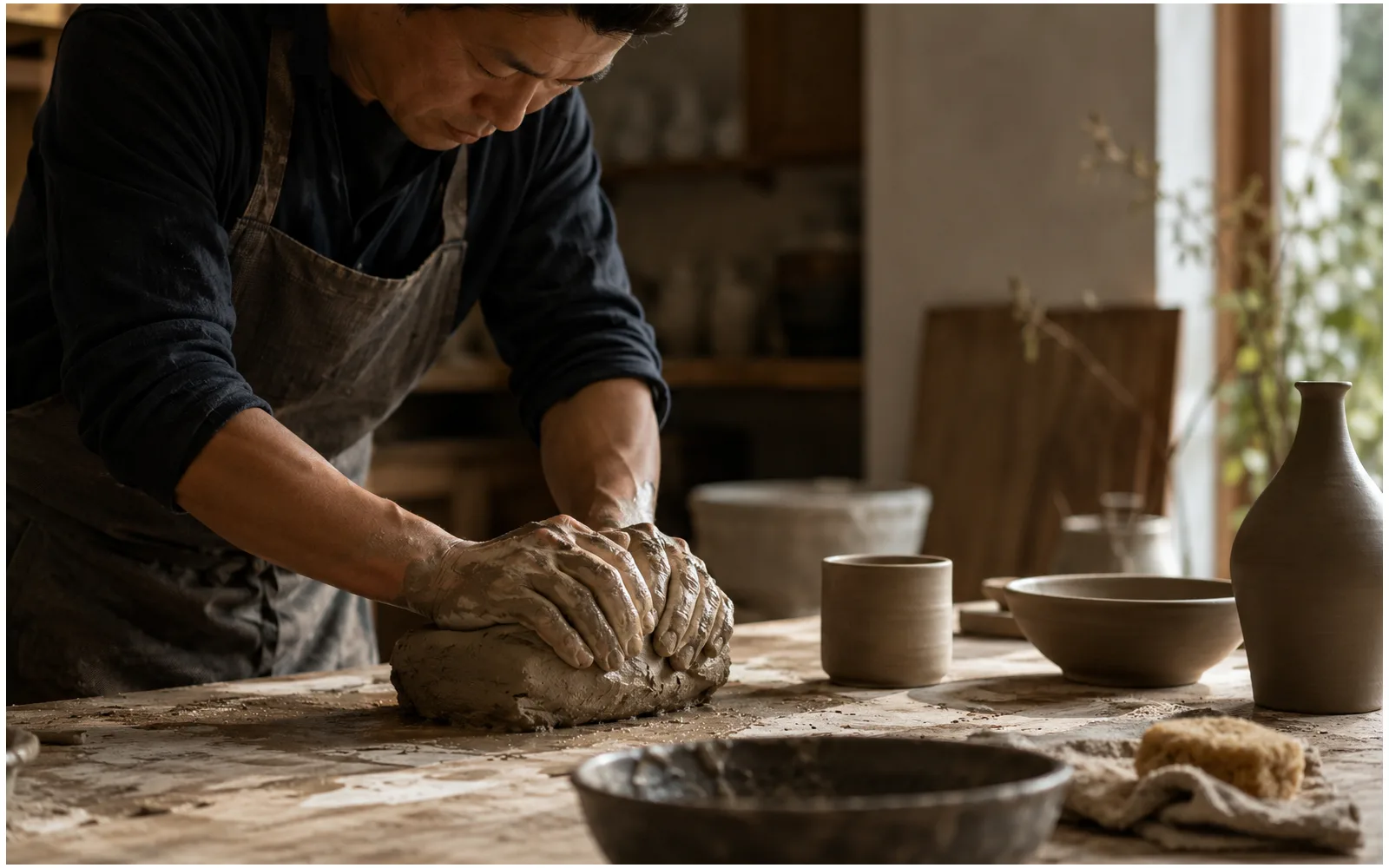Clay gives each object its weight
