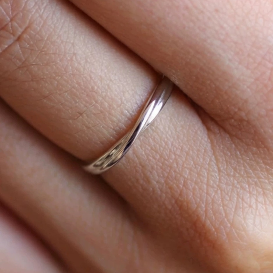 Double-Layer Wrapped Sterling Silver Ring — original source image