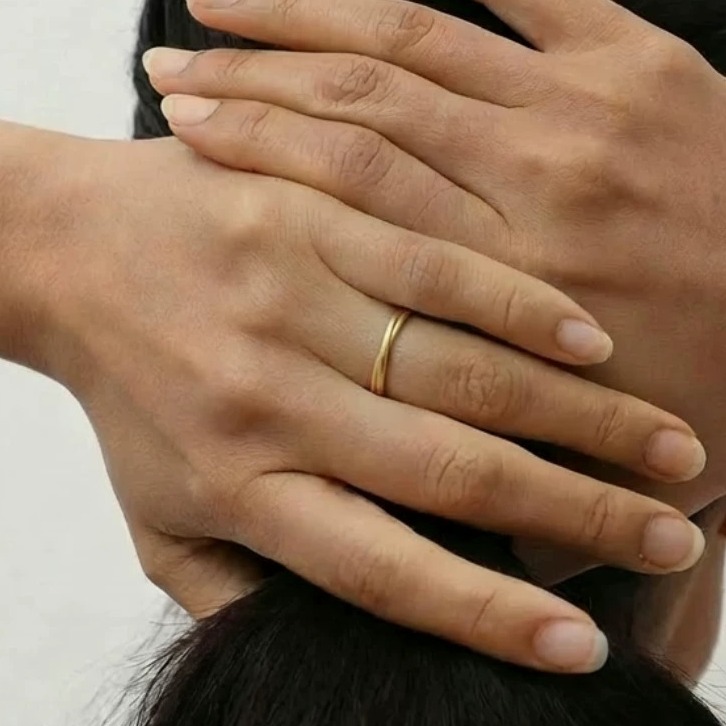 Double-Layer Wrapped Sterling Silver Ring — original source image
