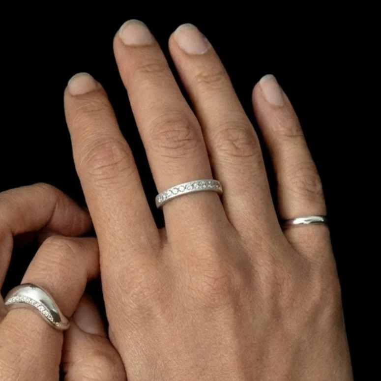 Vintage-Style Moissanite Sterling Silver Ring — original source image
