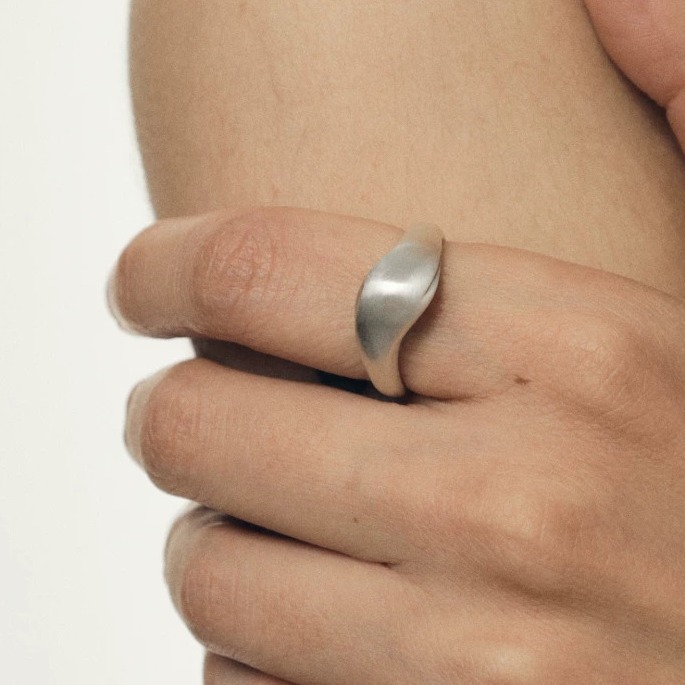 Minimalist Hand-Forged 925 Sterling Silver Ring