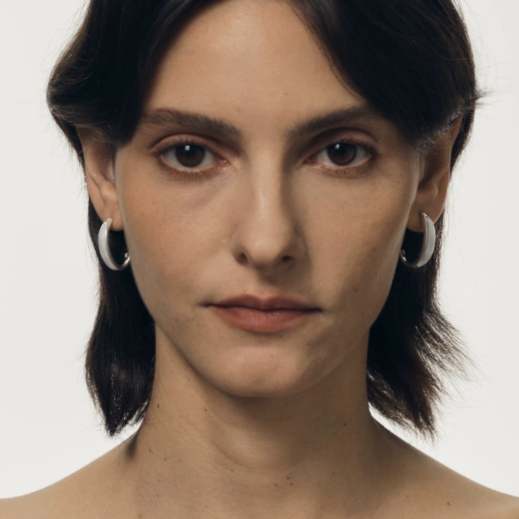 Sterling Silver & Mother of Pearl Stud Earrings — original source image