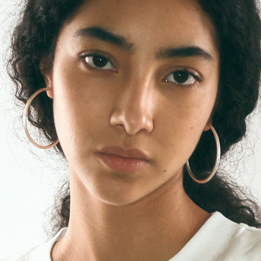 Minimalist Retro 925 Sterling Silver Hoop Earrings by LOPHNE — original source image