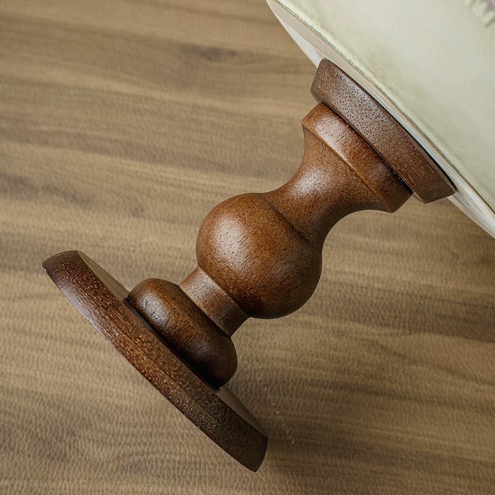 Artisanal Ceramic Pedestal Tray with Wooden Base product view