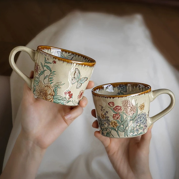 Mid-Century Modern Kiln-Transmutation Glaze Ceramic Mug product view