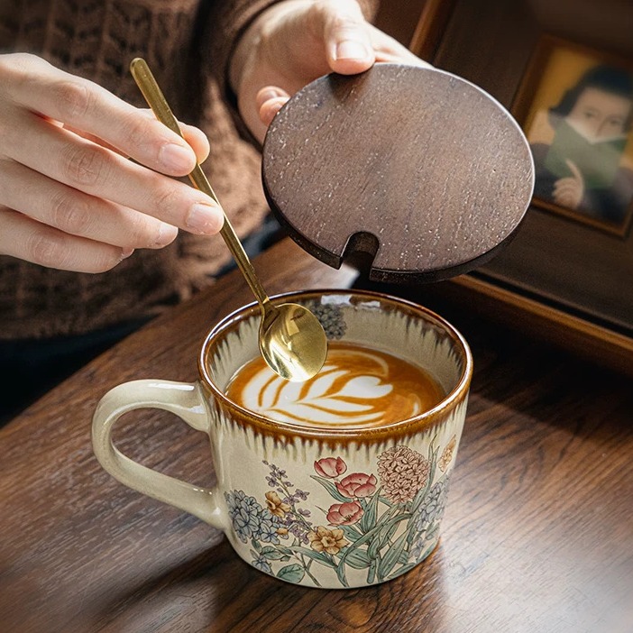 Mid-Century Modern Kiln-Transmutation Glaze Ceramic Mug product view