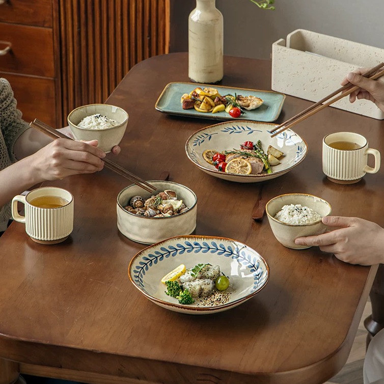 Irregular Handcrafted Ceramic Bowl - 9-Inch Serving Dish product view