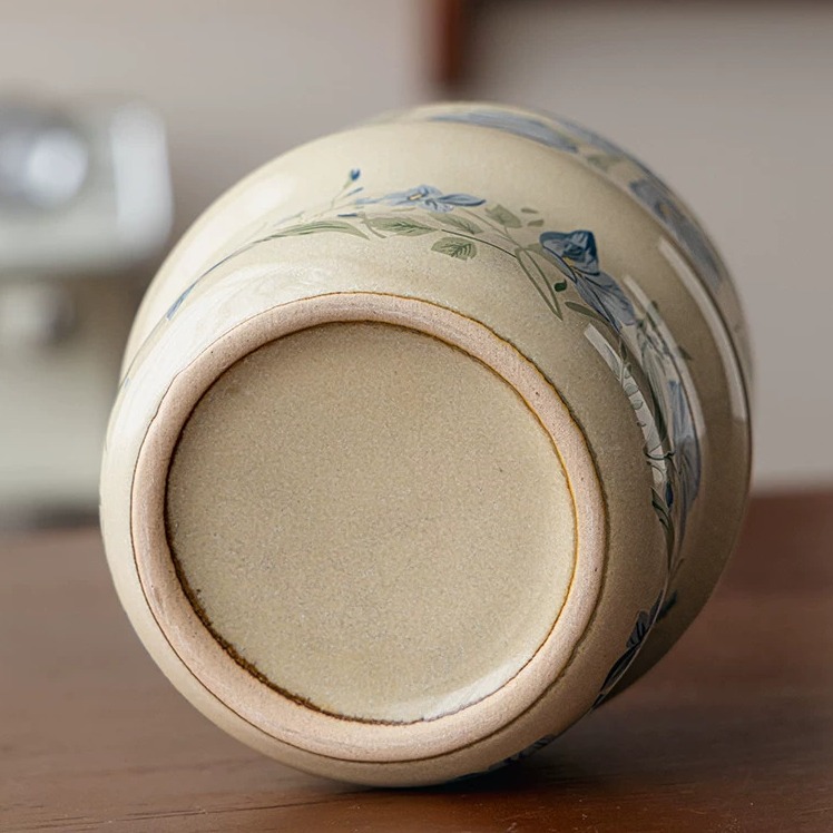 Hand-Painted Floral Ceramic Coffee Mug product view