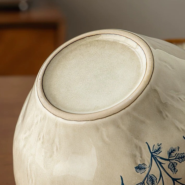 Hand-Thrown Ceramic Serving Bowl - 7-inch product view