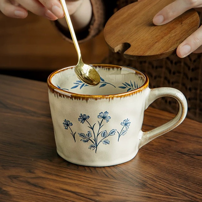 Mid-Century Modern Style Kiln-Transmuted Ceramic Mug product view