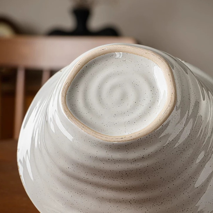 Handcrafted Vintage-Inspired Ceramic Soup Bowl (7.5 inches) product view
