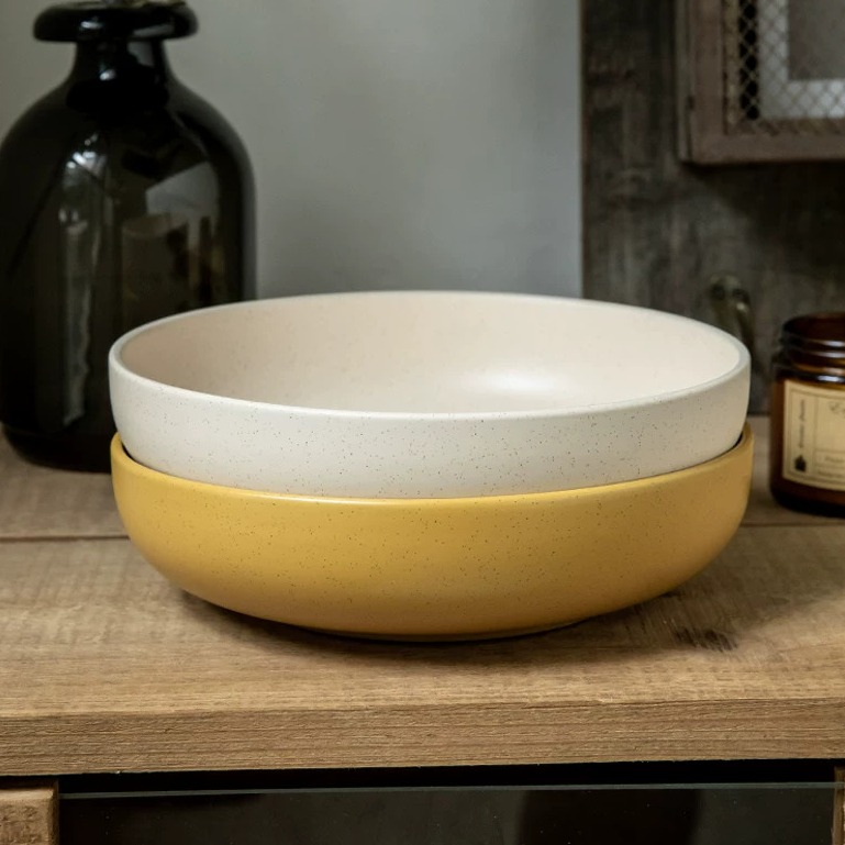 Handcrafted Ceramic Bowl, 8-inch Serving Bowl product view