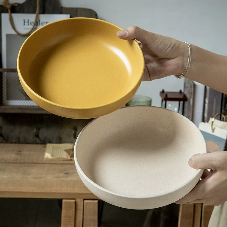 Handcrafted Ceramic Bowl, 8-inch Serving Bowl product view