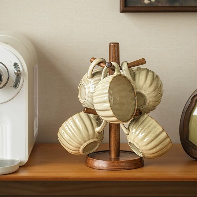 Retro Kiln-Transmutation Ceramic Breakfast Mug product view