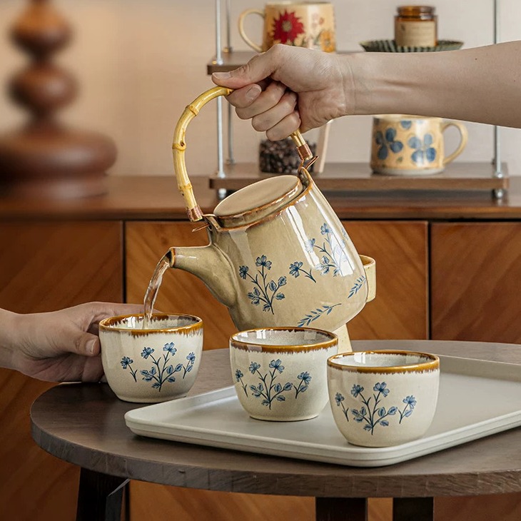 Handcrafted Ceramic Tea Pot Set product view