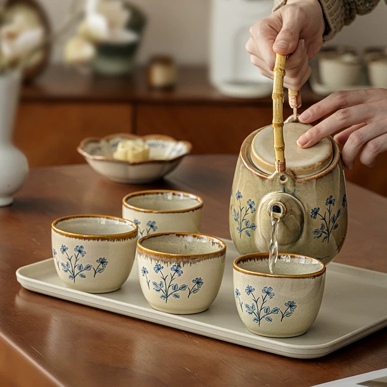 Handcrafted Ceramic Tea Pot Set product view