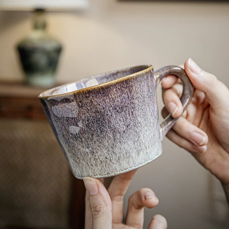Handcrafted Kiln-Transmutation Glaze Ceramic Mug - Set of 2 product view