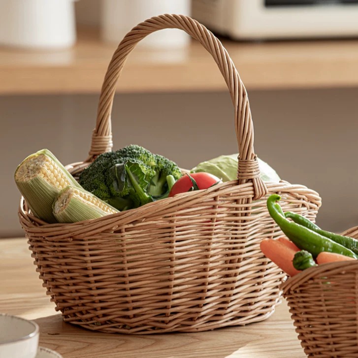 Handwoven Willow Storage Basket product view