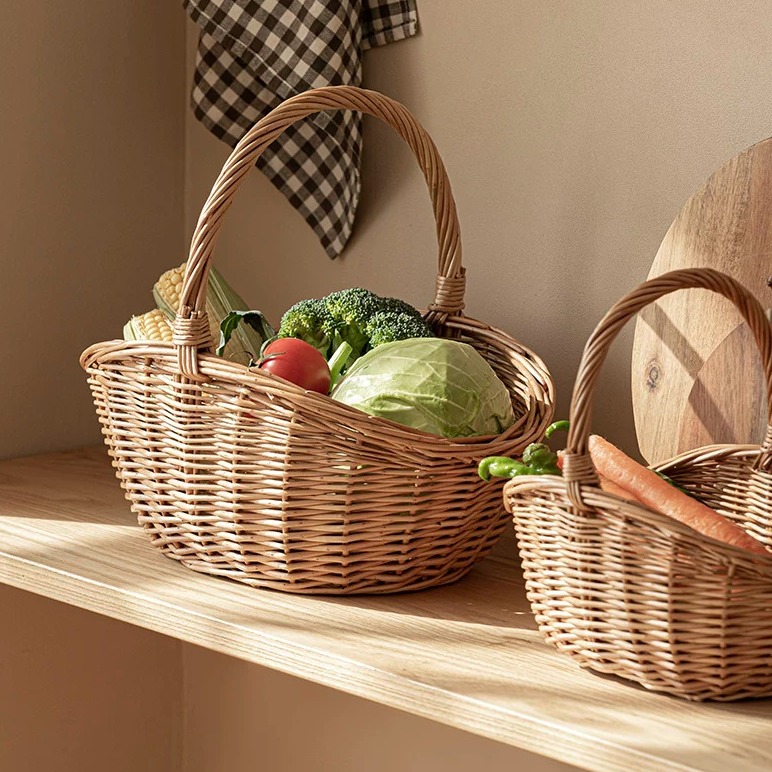 Handwoven Willow Storage Basket product view