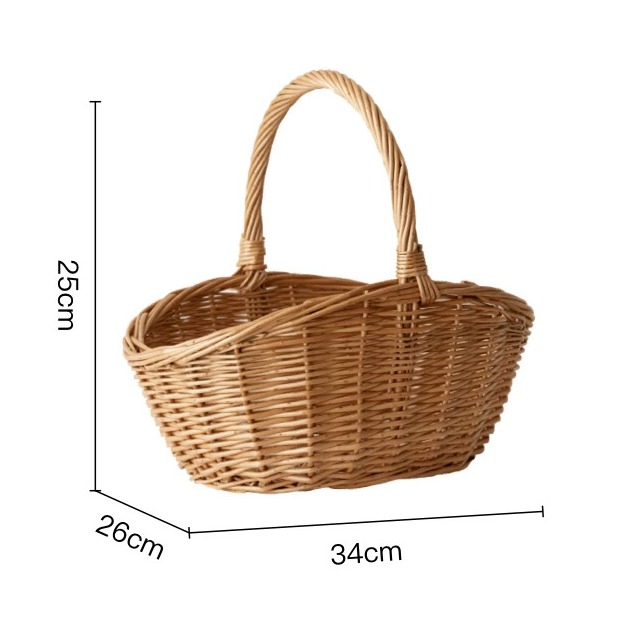 Handwoven Willow Storage Basket product view