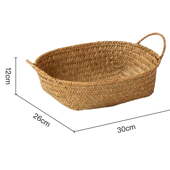 Handwoven Seagrass Storage Basket product view