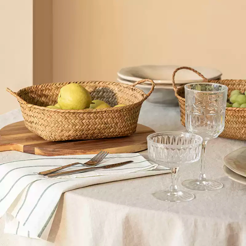 Handwoven Seagrass Storage Basket product view