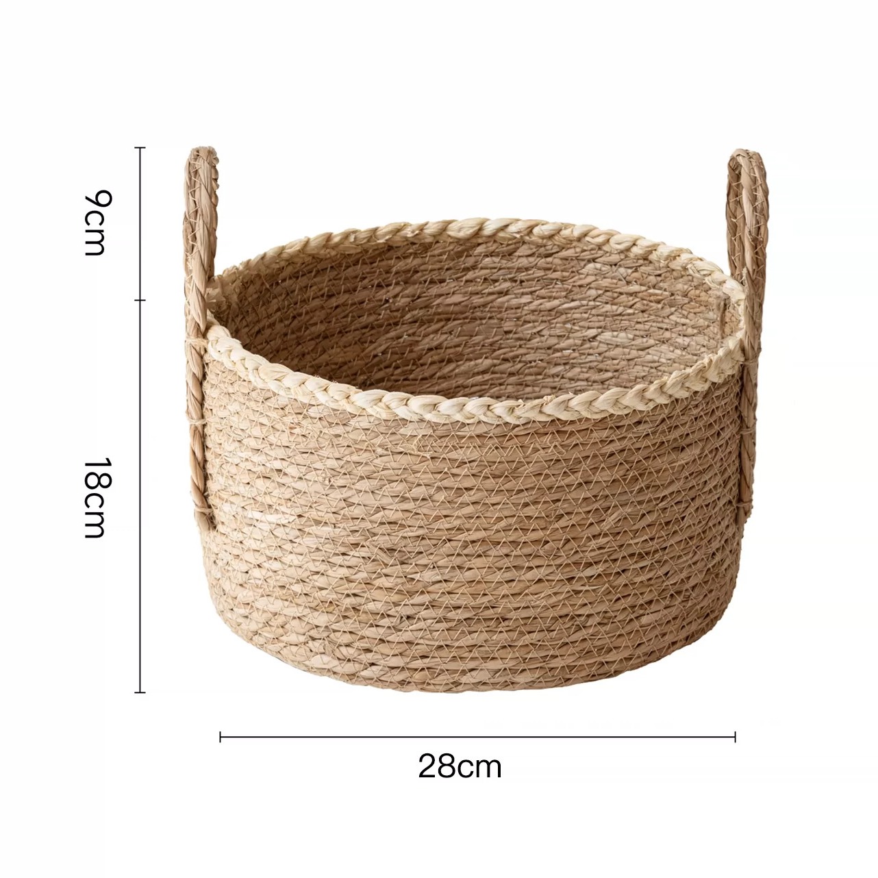 Handwoven Seagrass Storage Basket product view