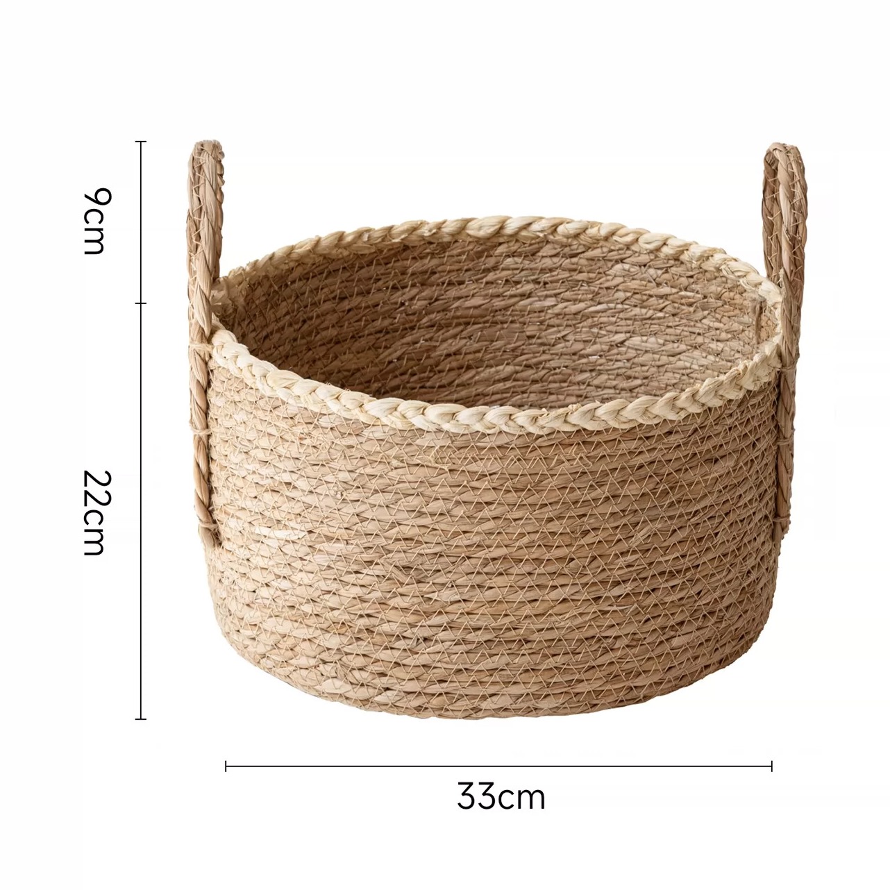 Handwoven Seagrass Storage Basket product view