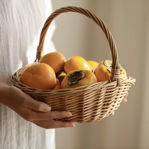 Hand-Woven Willow Fruit Basket product view