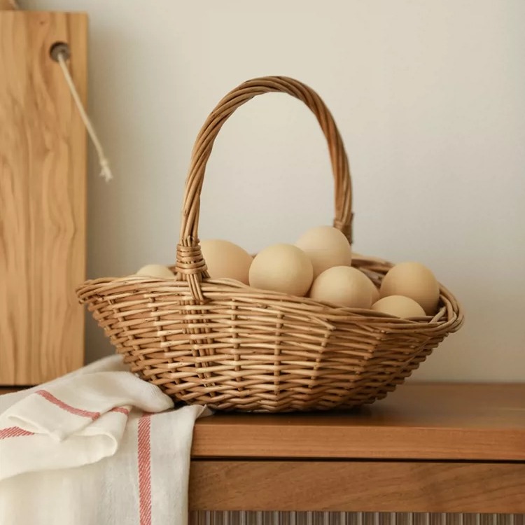 Hand-Woven Willow Fruit Basket product view