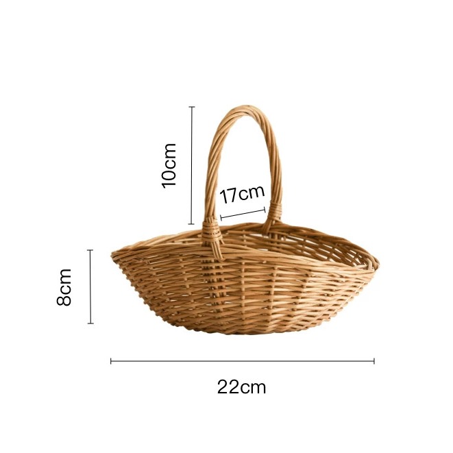 Hand-Woven Willow Fruit Basket product view