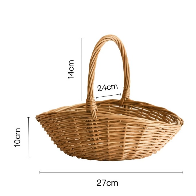Hand-Woven Willow Fruit Basket product view